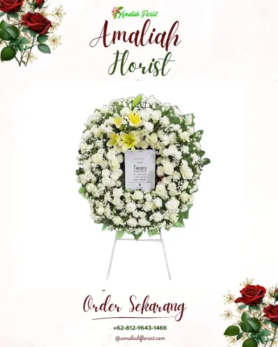 Krans Bunga Duka Cita di Terlangu